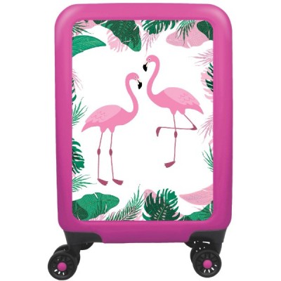 Чемодан meinTrolley Flamingo